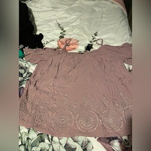 Torrid size 3. Open shoulder top. Lilac color